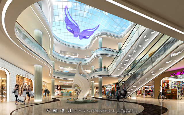 武汉商场装修公司|创意丰富的商场设计效果图