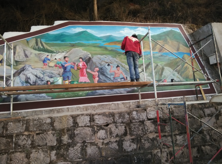 云南昆明手绘墙绘墙画墙体彩绘公司制作培训3