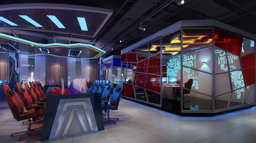 贵阳竞技网咖设计|贵阳网咖装修设计-贵阳公装