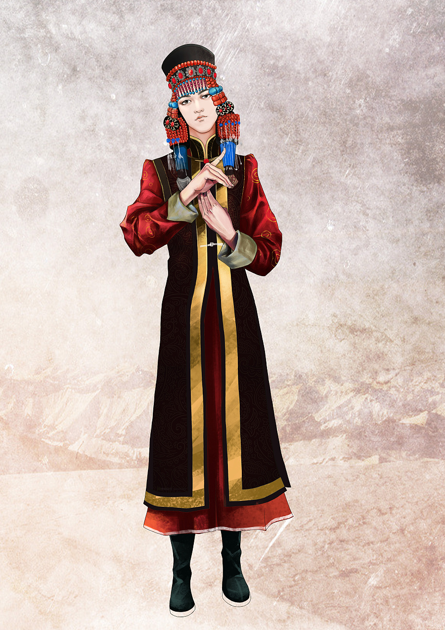 鄂尔多斯人|商业插画|插画|菀青 - 原创设计作品