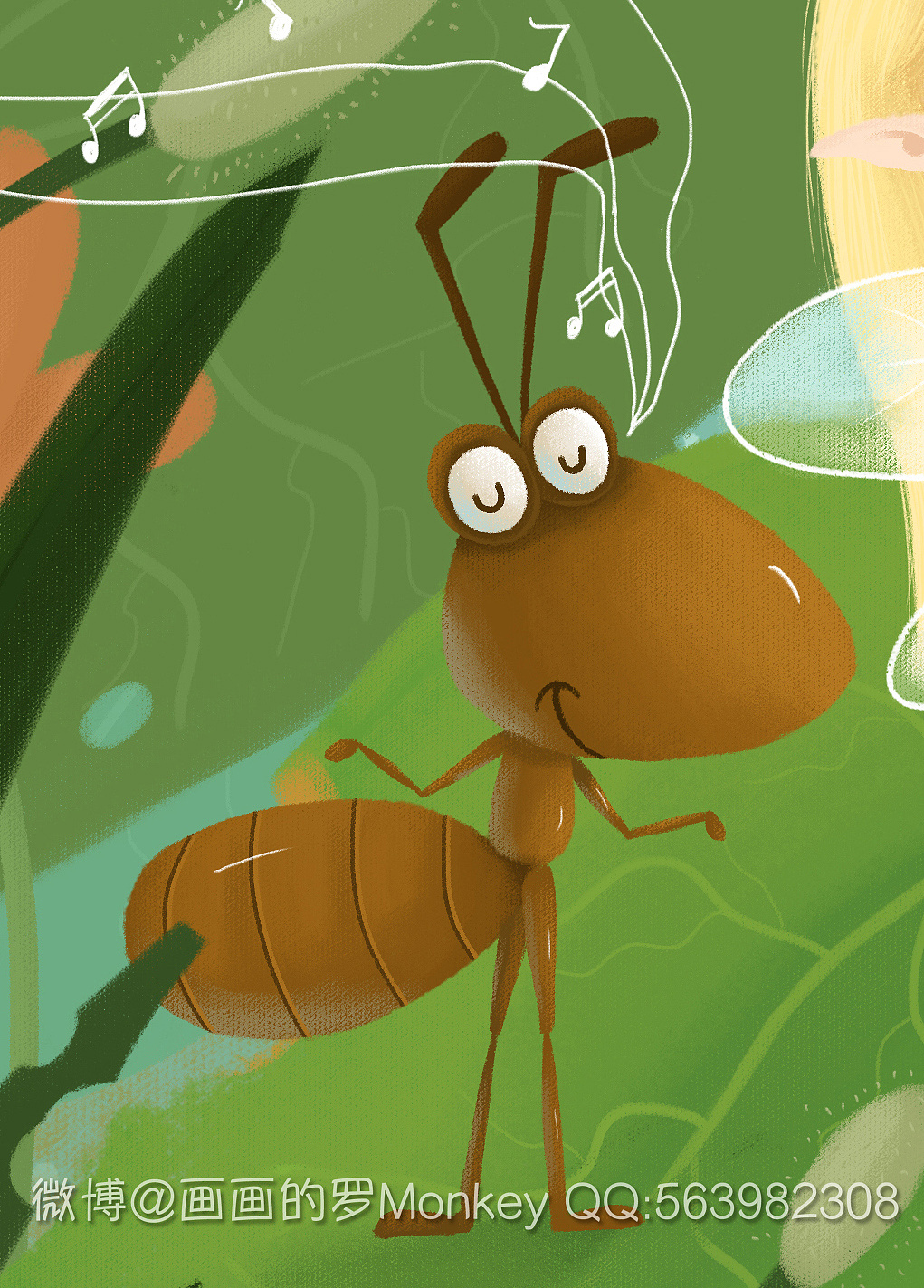 微观的世界 精灵 蚂蚁 毛毛虫