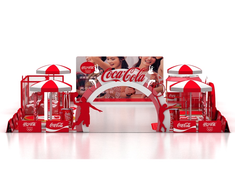 可口可乐户外活动|展览|三维|xiyue4000 - 原创设计作品 - 站酷 (ZCOOL)