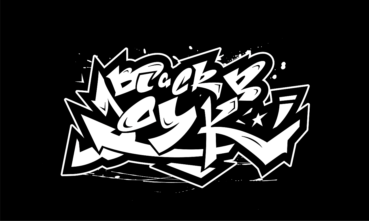 嘻哈涂鸦字体设计