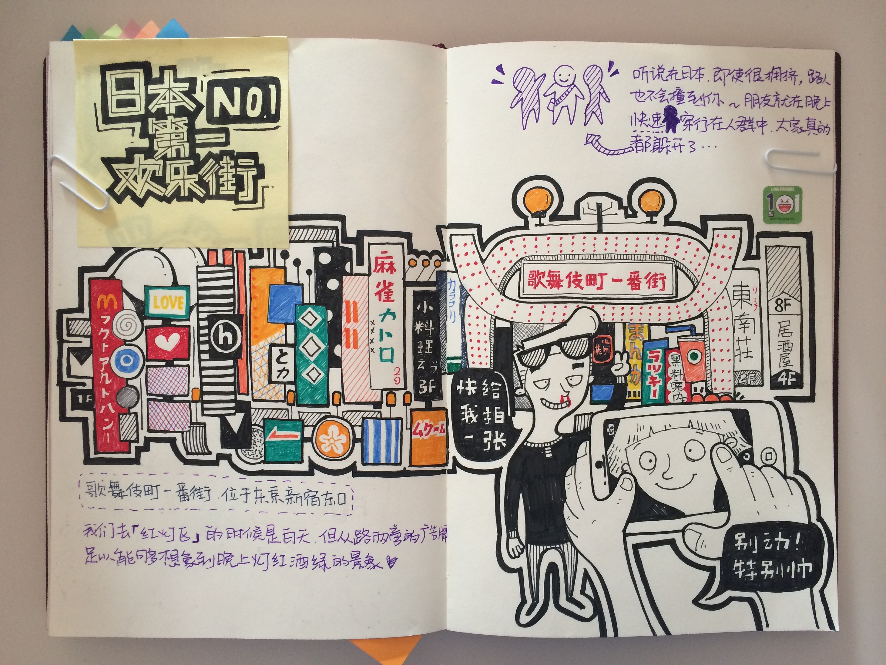 日本手绘旅行日记