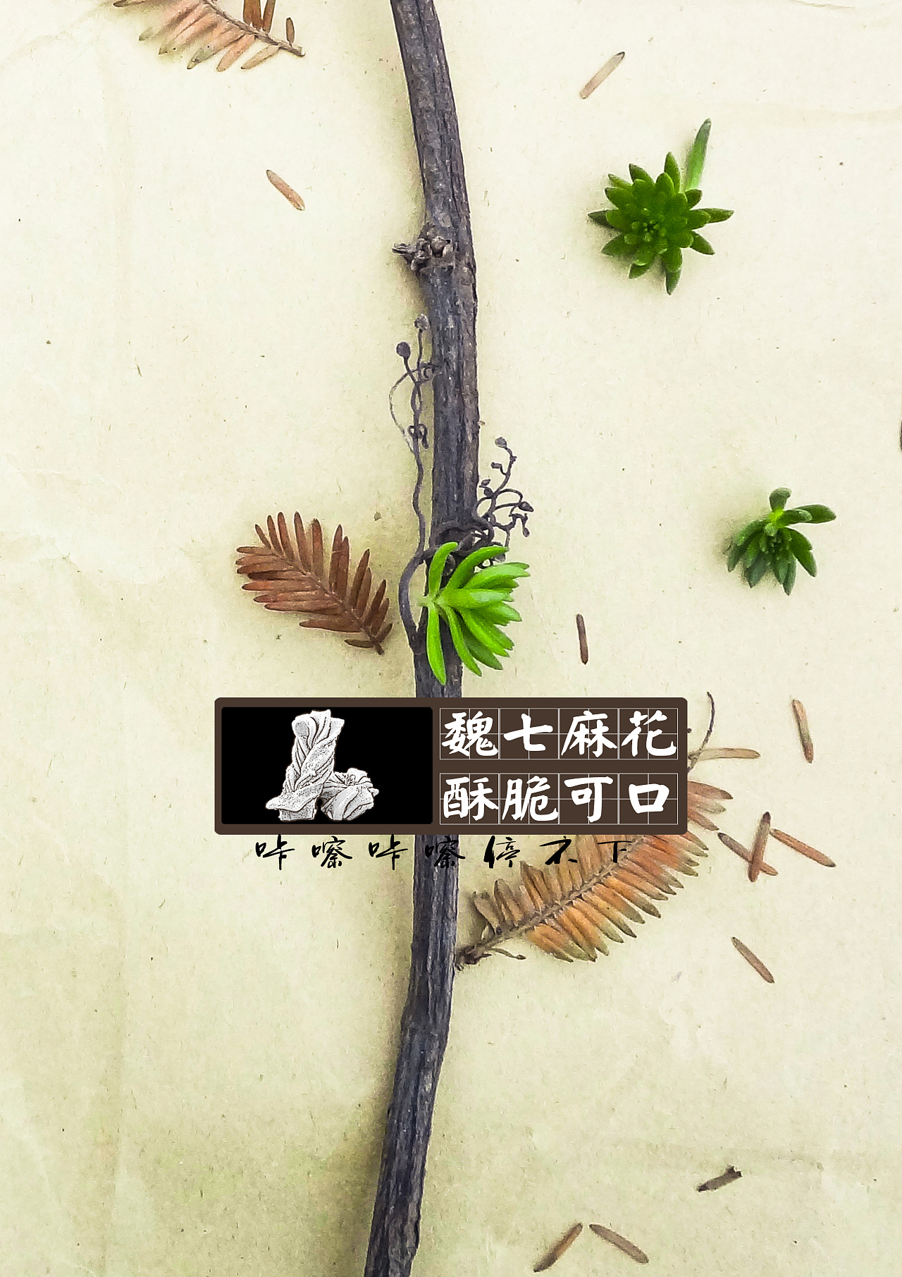 潍坊青州特产-小麻花 复古标志设计|平面|标志|