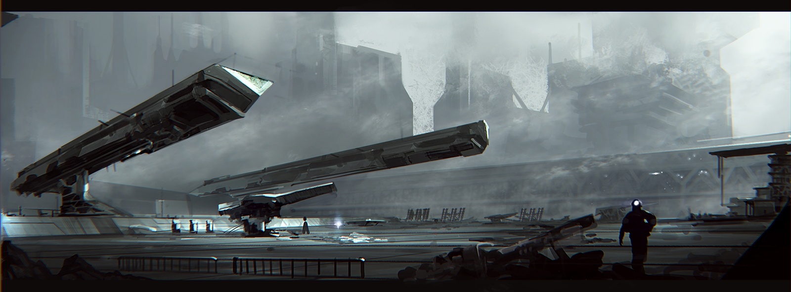 科幻场景|插画|概念设定|pijiou307c - 原创作品