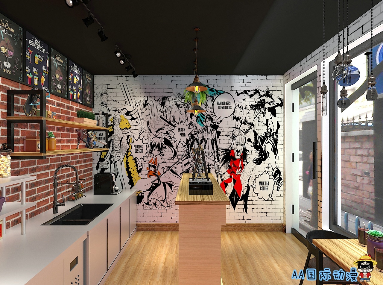 奶茶店加盟 动漫店加盟 动漫主题餐厅 店面… - 堆糖，美图壁纸兴趣社区