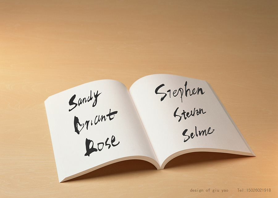 中国人真的很牛。毛笔写的英文,那叫一个pow