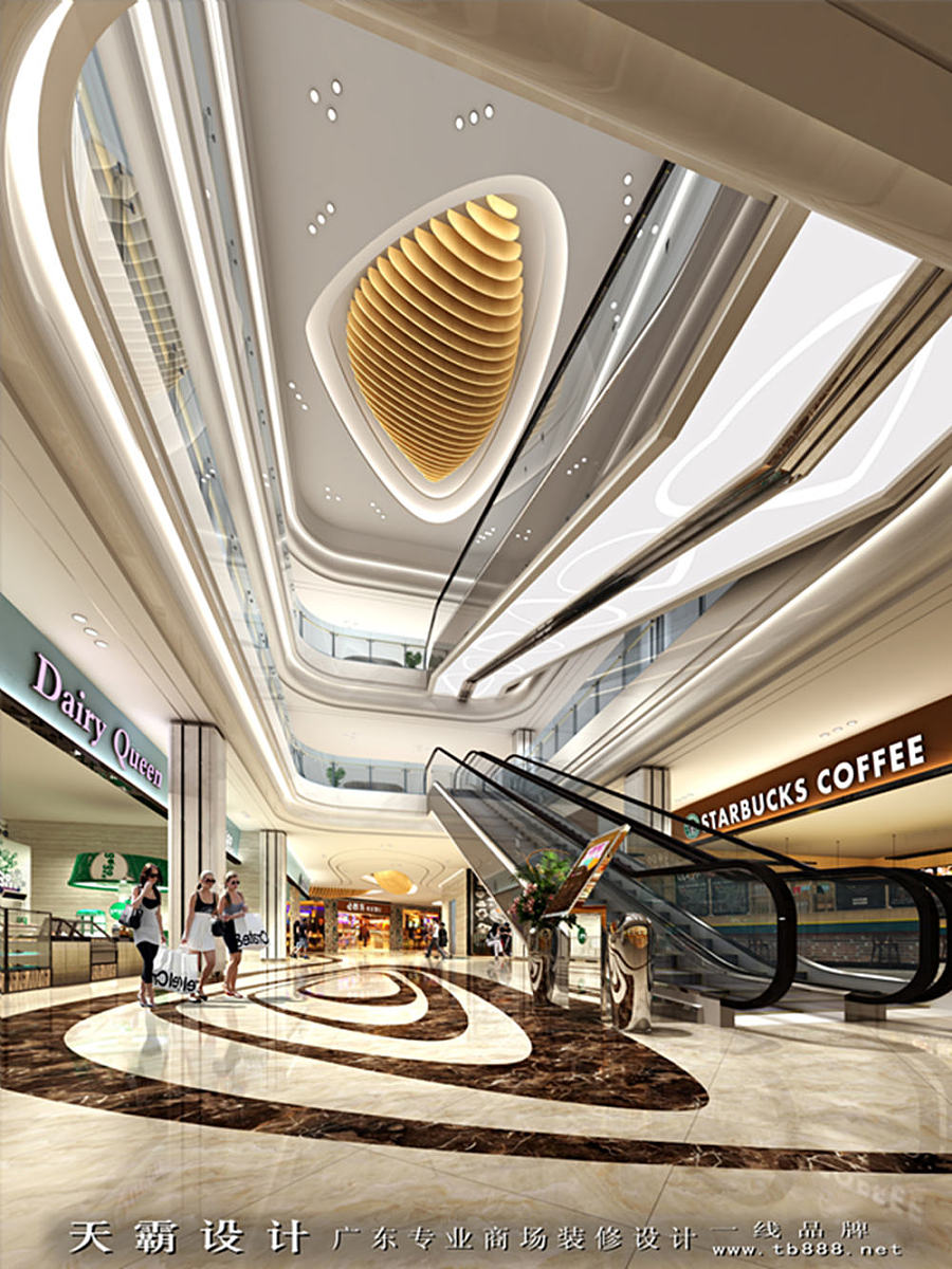 设计到位的商场装修设计效果图与南京商场装修