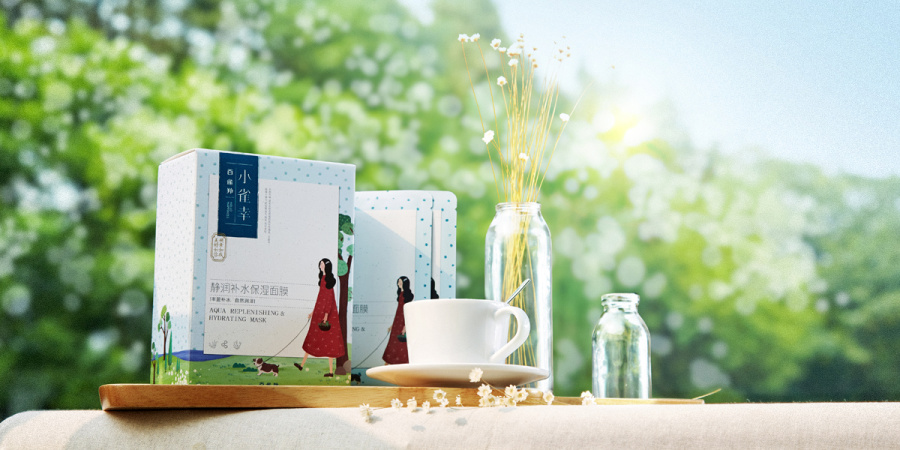 2015.10月-百雀羚小雀幸面膜新品首发专题页|