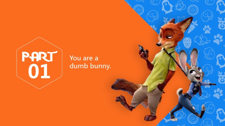 疯狂动物城主题PPT模板|PPT\/演示|平面|Danie