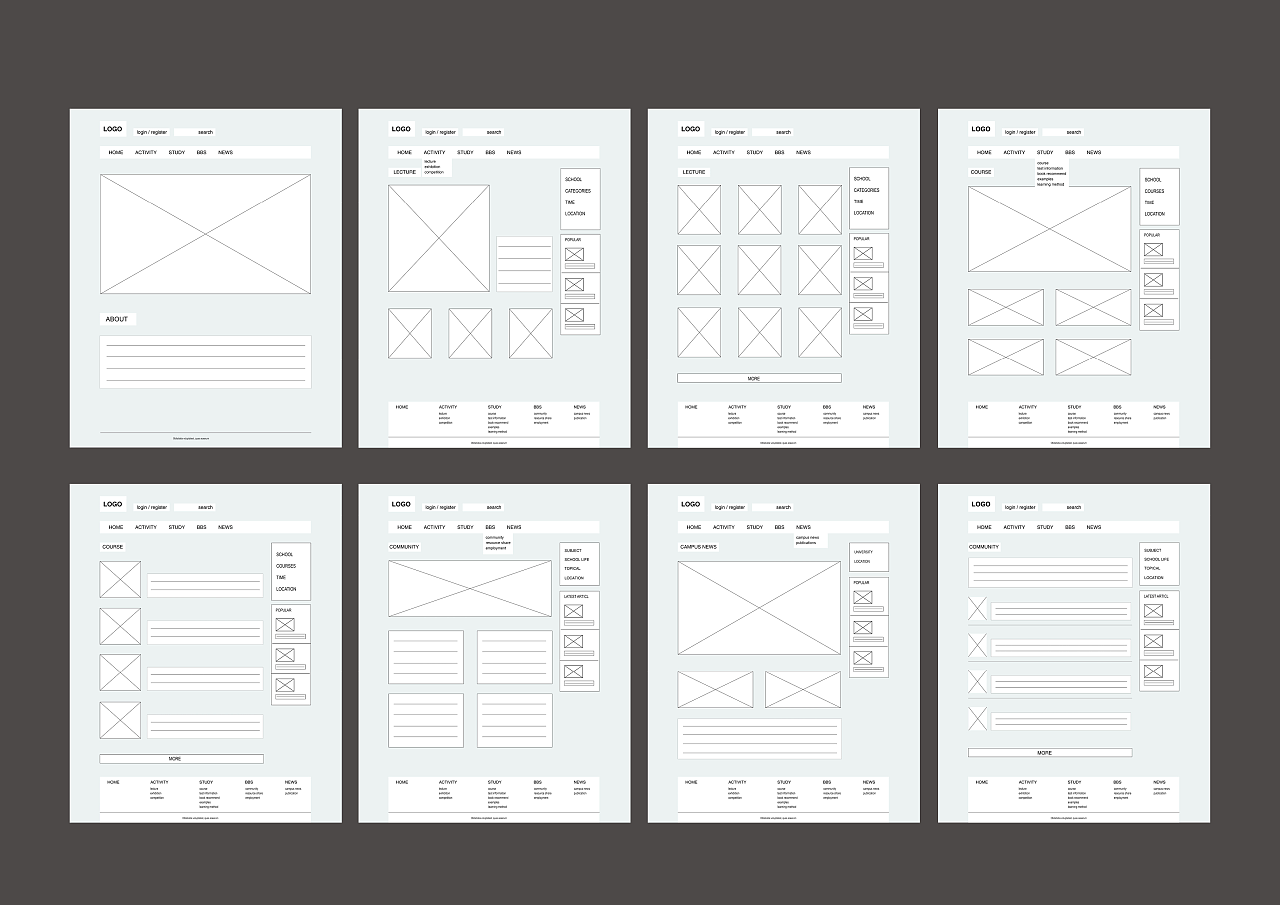 网站设计 结构图 原型图 线框图|网页|其他网页|fiona