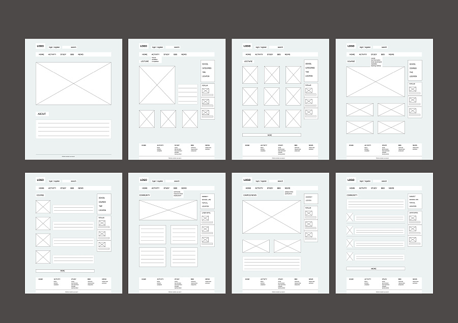 网站设计 结构图 原型图 线框图|其他网页|网页|fiona