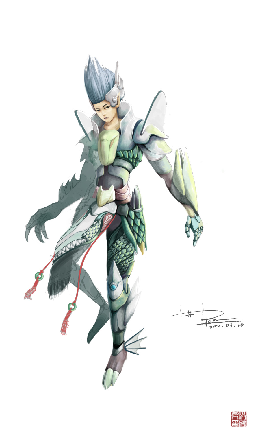 龙太子|概念设定|插画|小启烦 - 原创设计作品 - 