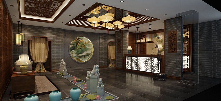中医馆设计装修效果图|建筑设计|空间\/建筑|华阳