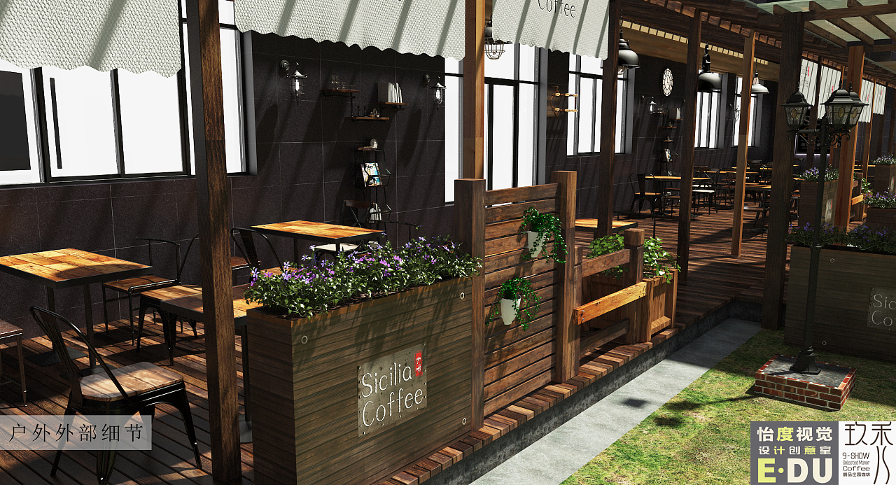 原创:怡度视觉-咖啡厅设计|空间|展示设计 |怡度