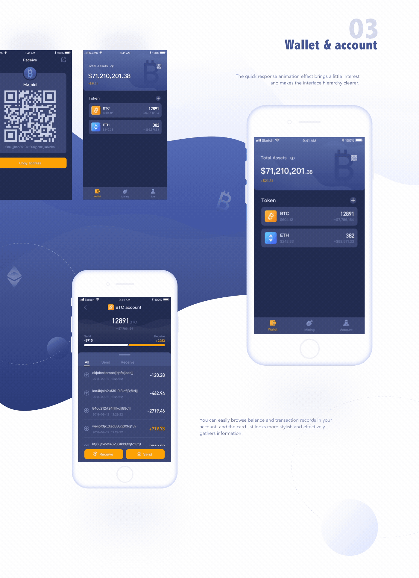 turing wallet ux&ui design 图灵钱包app设计