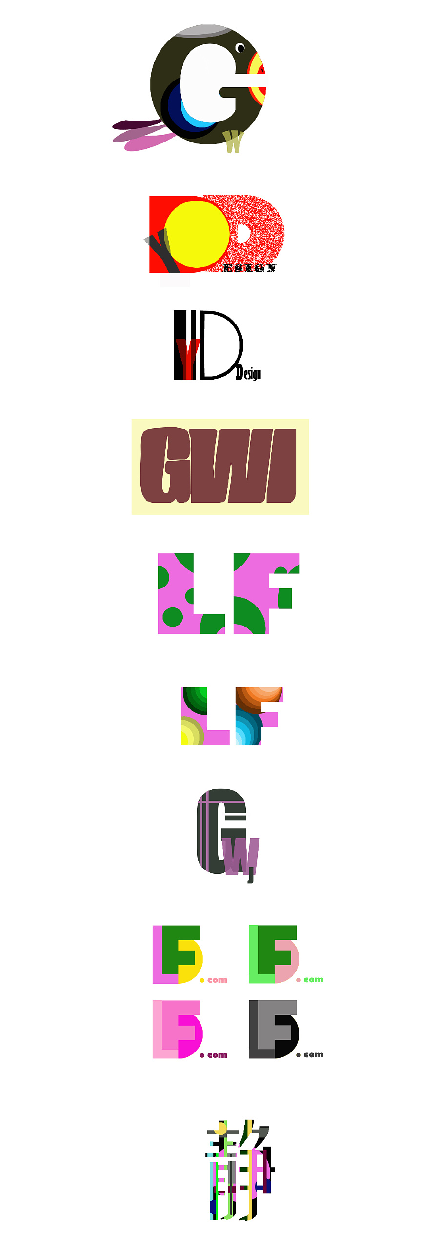 字母变形演绎|字体/字形|平面|felix88888 原创设计作品 站酷