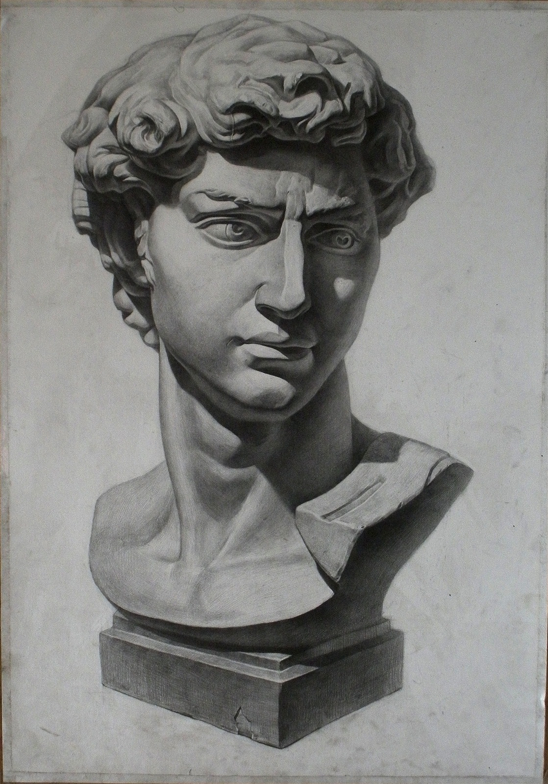 (大卫石膏像) 铅笔素描|纯艺术|素描|欢子_纯手绘 - 原创作品 - 站酷 (ZCOOL)