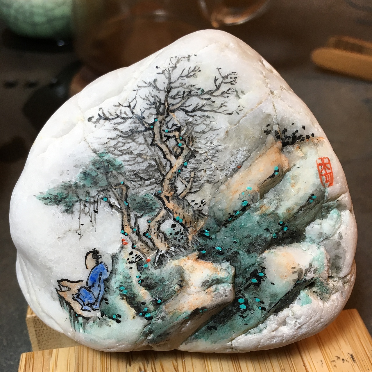 石头画山水,听松杭州|手工艺人春江拾趣41102年前