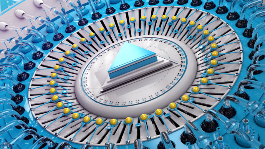 C4D临摹作品-DXTV国外片头ID|动画\/影视|三维