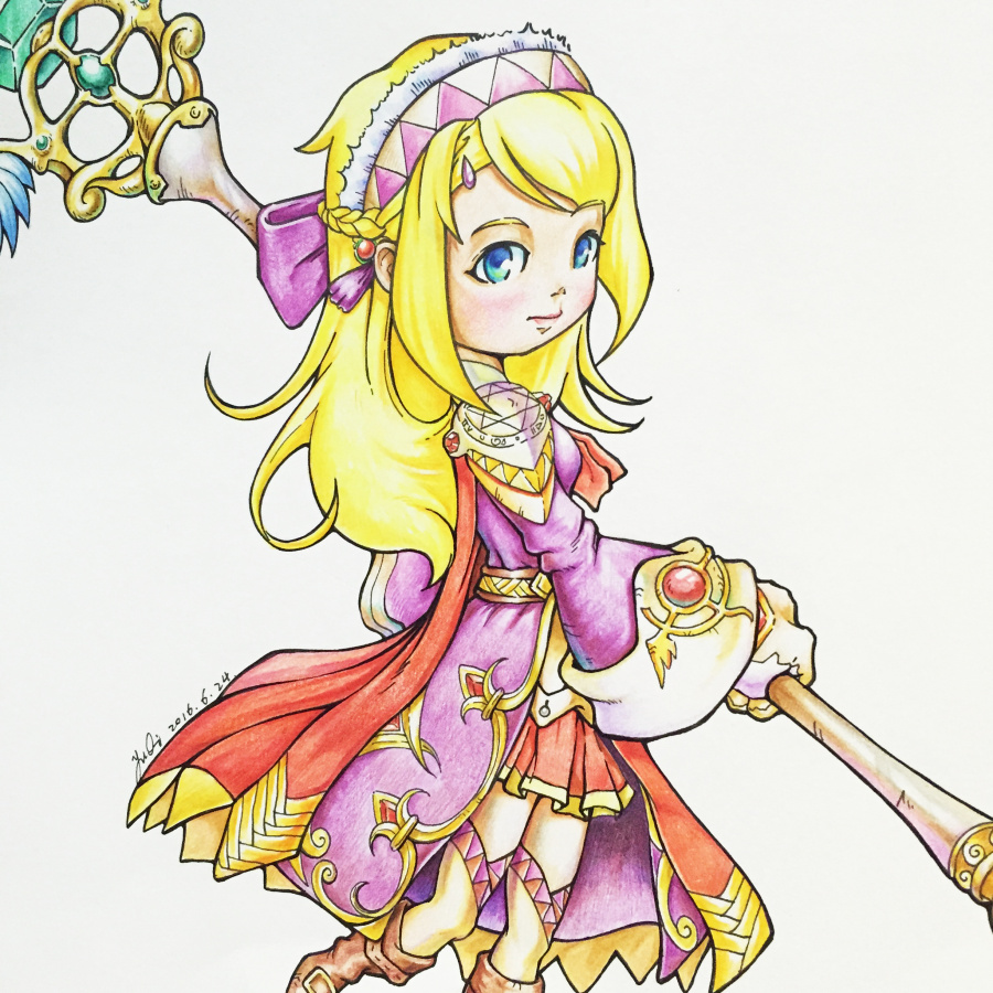 动漫人物角色 [ 女性人物彩铅绘画 ] |单幅漫画|动漫|干勾鱼_Outsider - 原创设计作品 - 站酷 (ZCOOL)