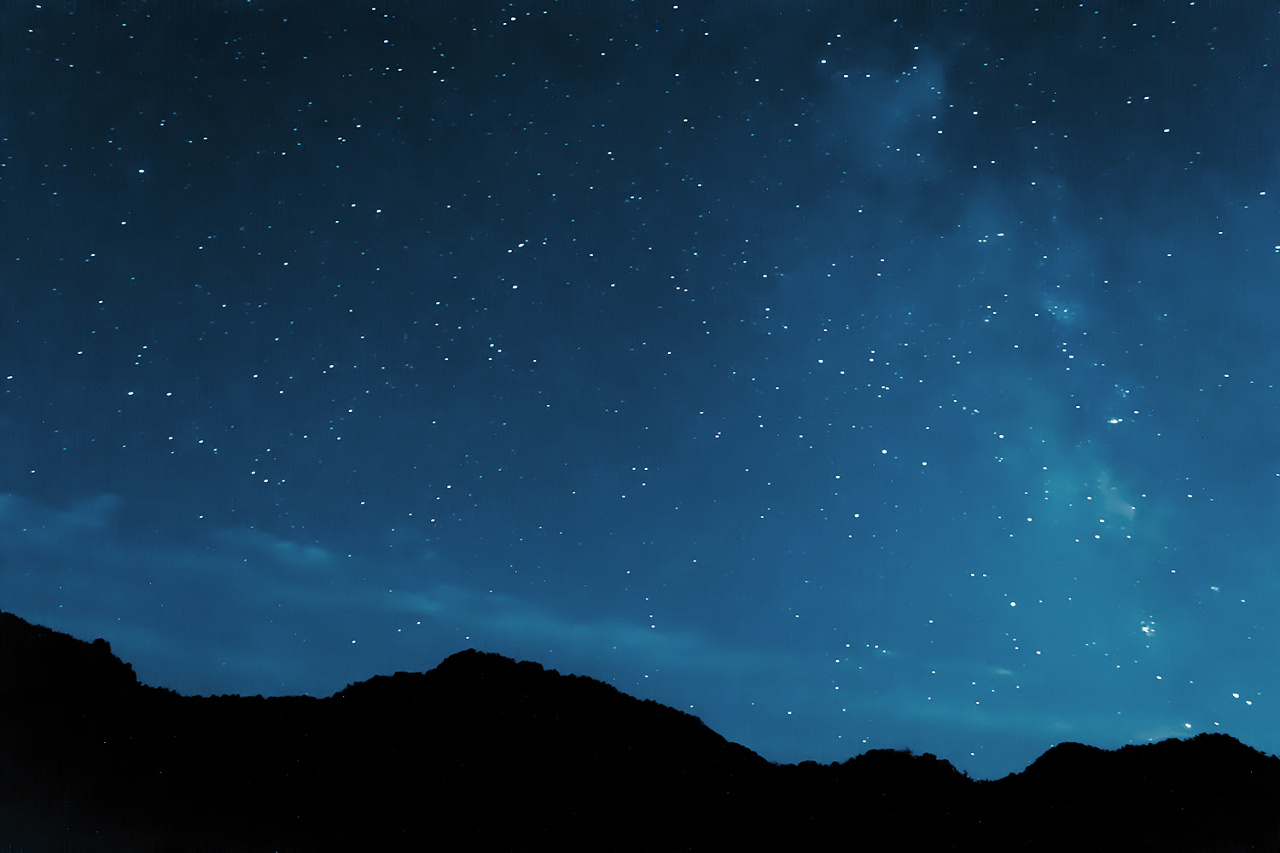 夜空星星唯美图片-美丽风景-屈阿零可爱屋