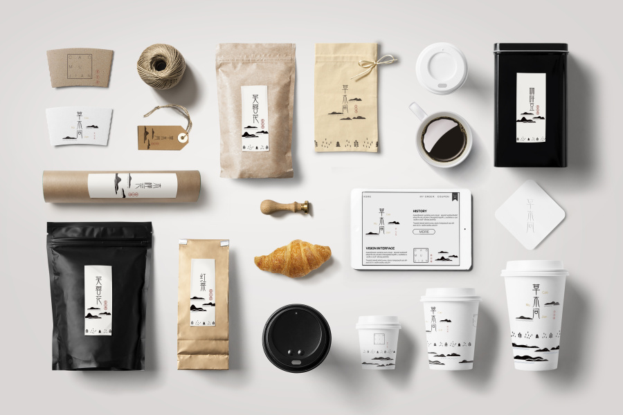 原创品牌 草木间奶茶 VI设计|VI\/CI|平面|zs3100