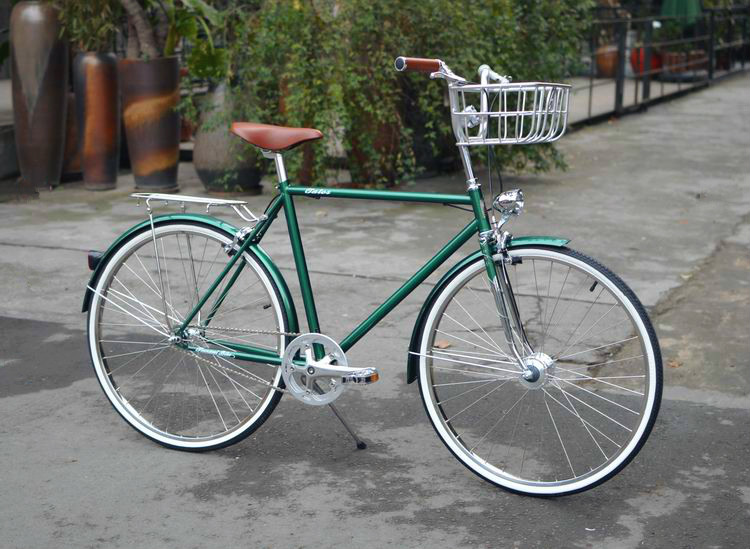 城市通勤买菜复古自行车|交通工具|工业\/产品|原
