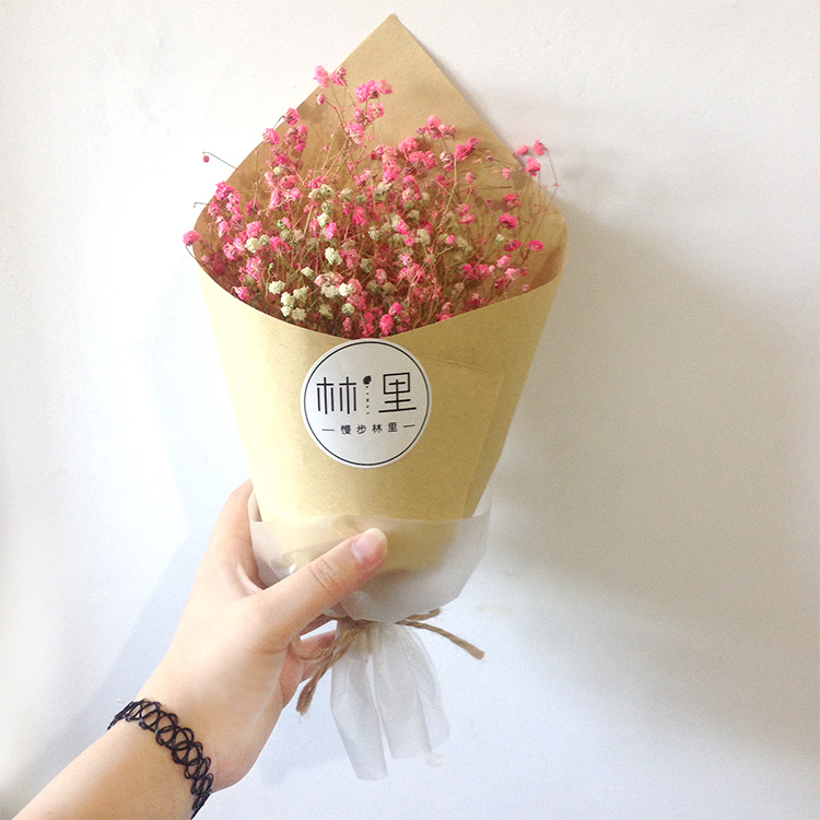 粉色满天星 干花花束|其他手工|手工艺|慢步林里 - 原创设计作品 - 站酷 (ZCOOL)