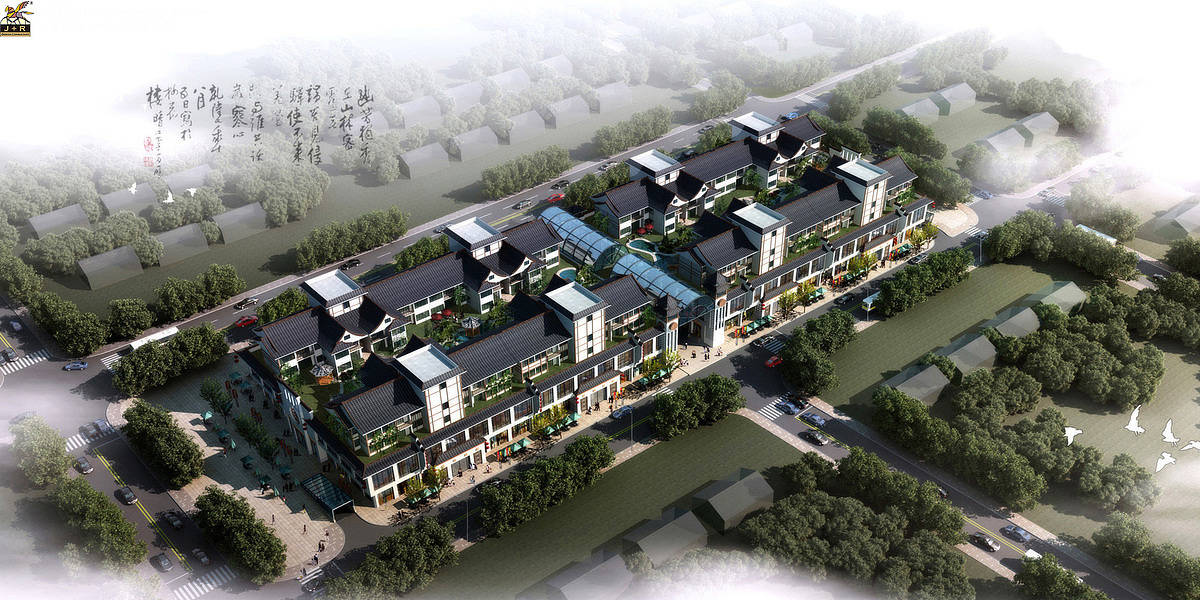 兴坪镇农贸综合市场建筑规划方案设计|空间|建