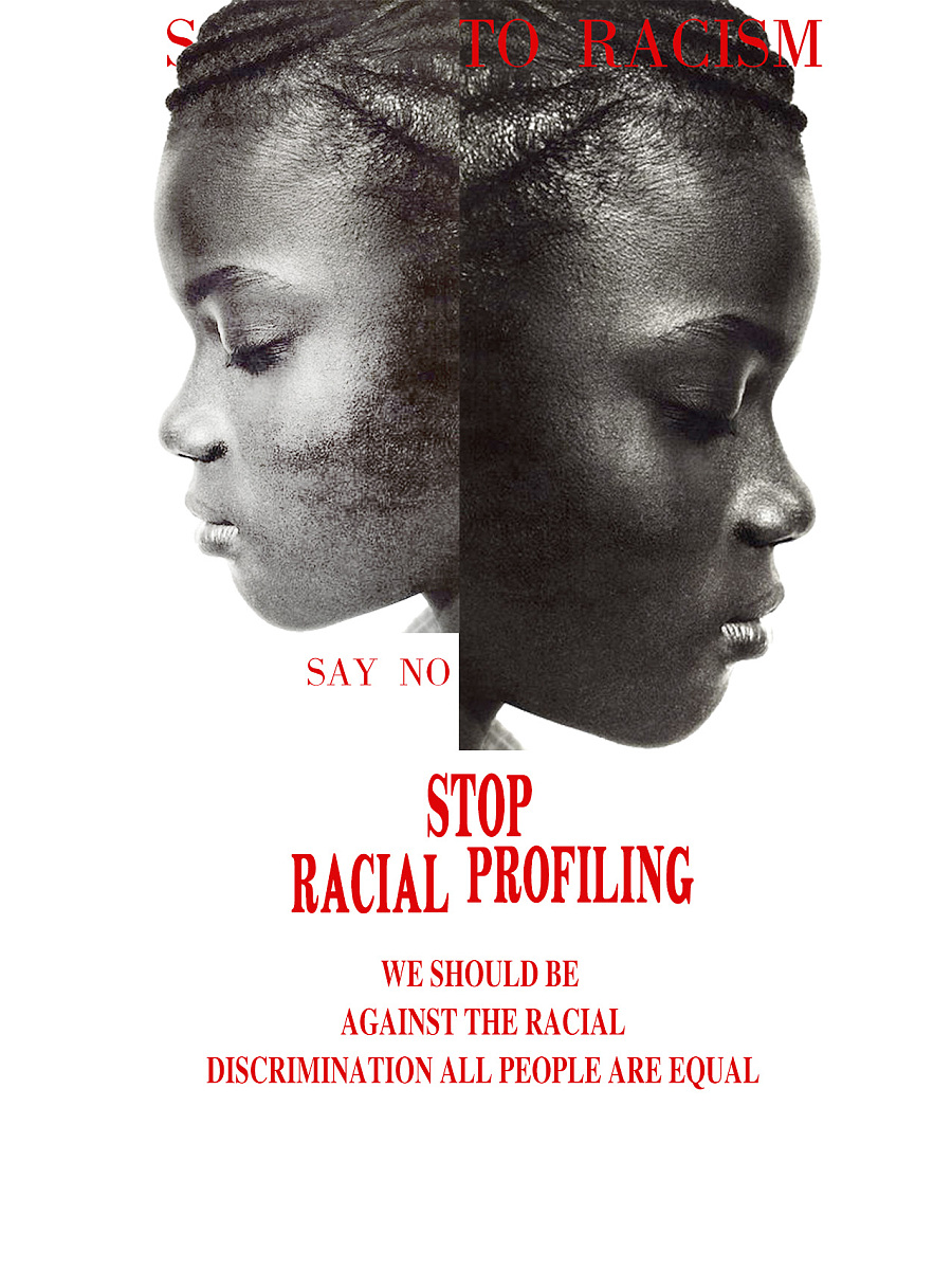 反对种族歧视|海报|平面|亦简eou - 原创设计作品
