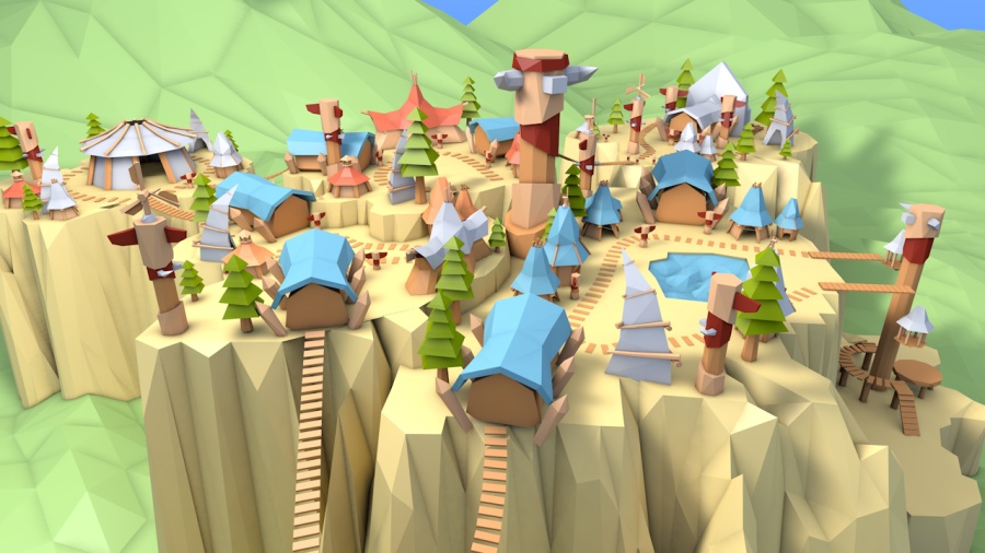 LOW POLY风格 雷霆崖|动画\/影视|三维|awei2015 - 原创设计作品 - 站酷 (ZCOOL)