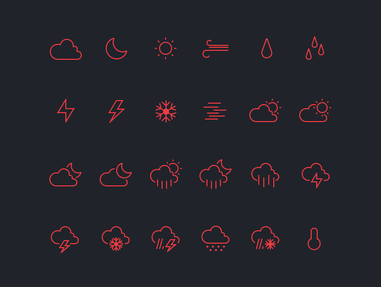 天气icons|图标|GUI|番茄家炒鸡蛋 - 原创设计作