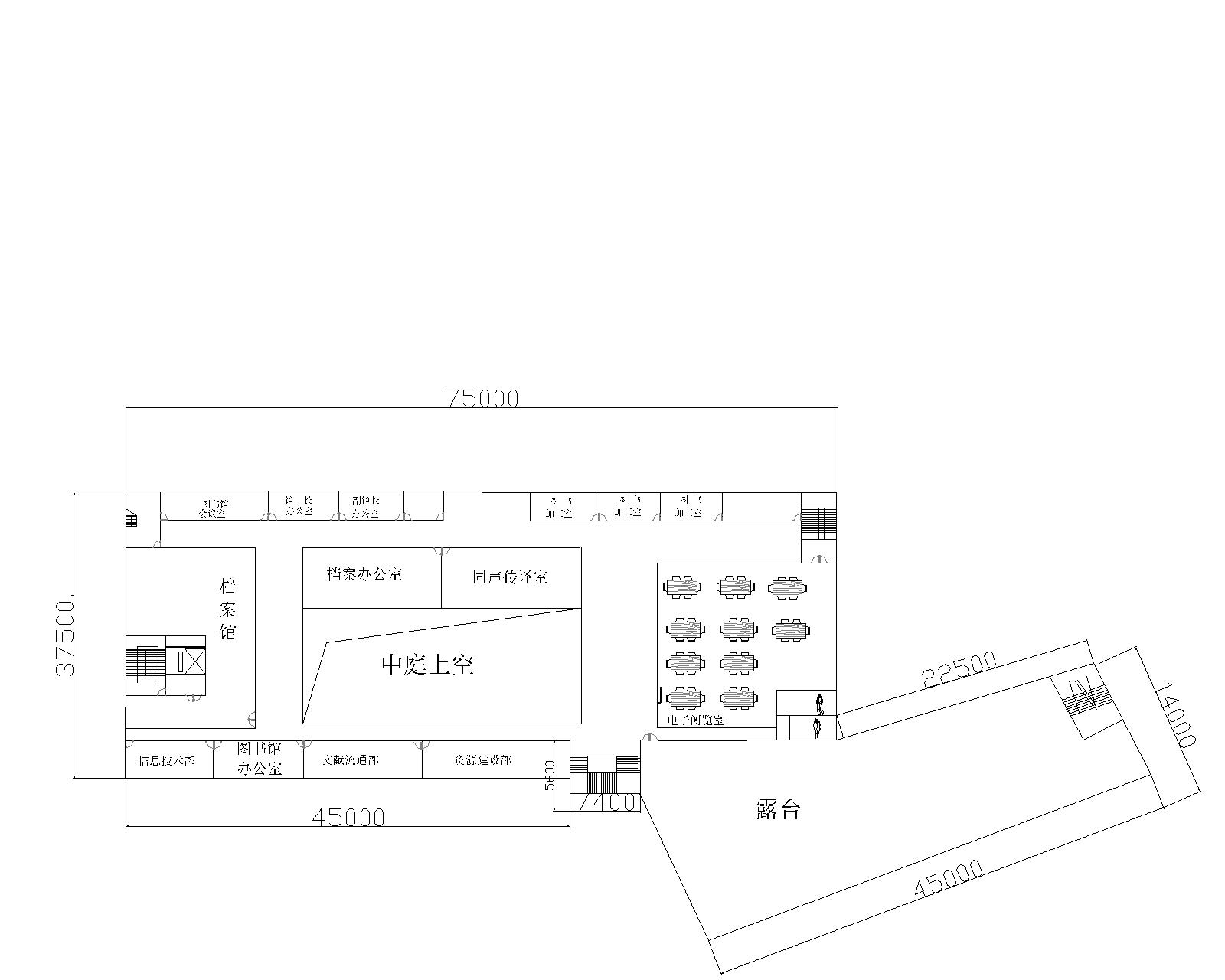 广州商学院图书馆平面图