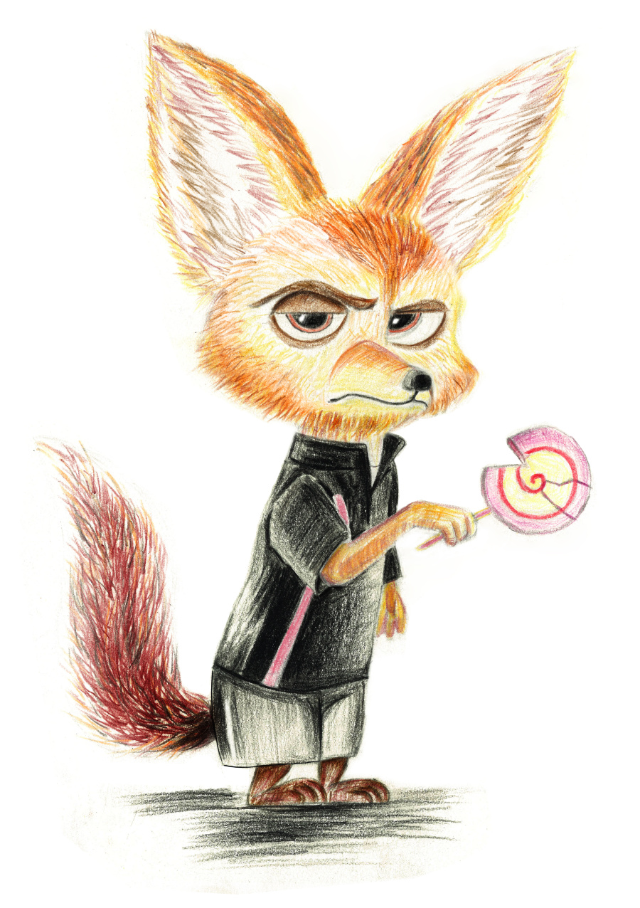 疯狂动物成 狐狸一只|彩铅|纯艺术|宝贝月 - 原创
