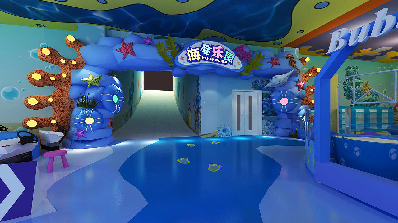 儿童职业体验游乐场800平室内设计