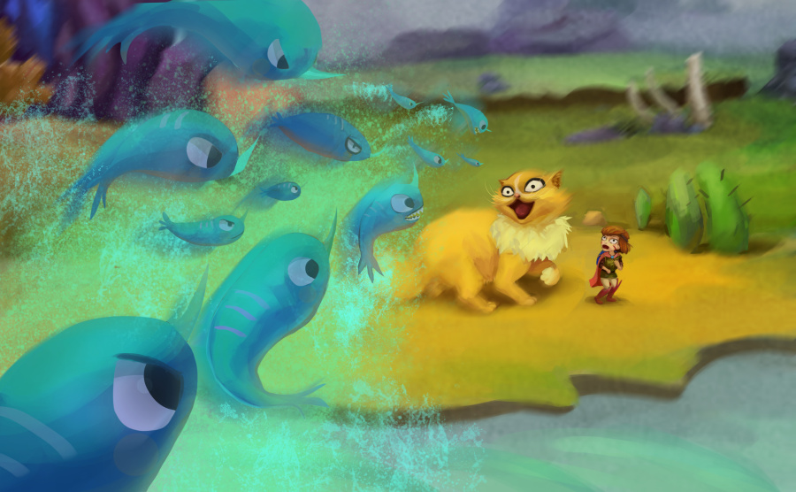 《喵仙国之奇异之旅》|儿童插画|插画|小狐狸小