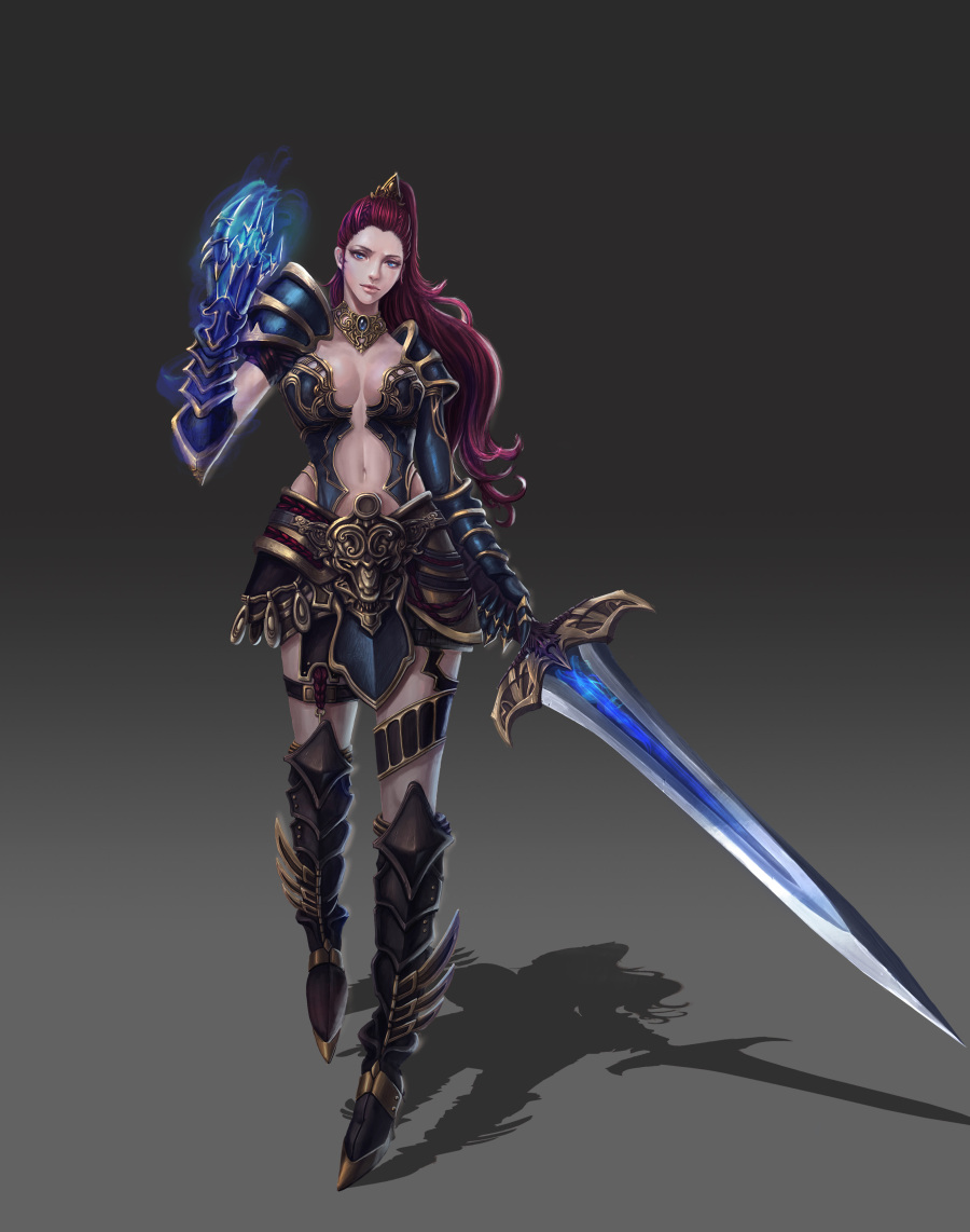 原创妹纸设定一张|游戏原画|插画|vivien678 - 原