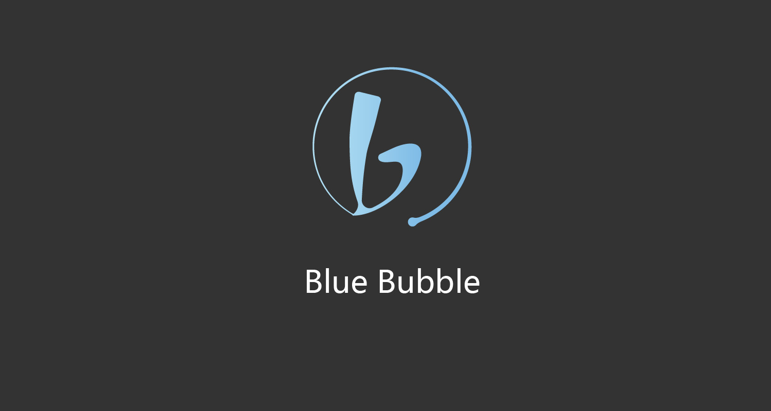 blue bubble logo
