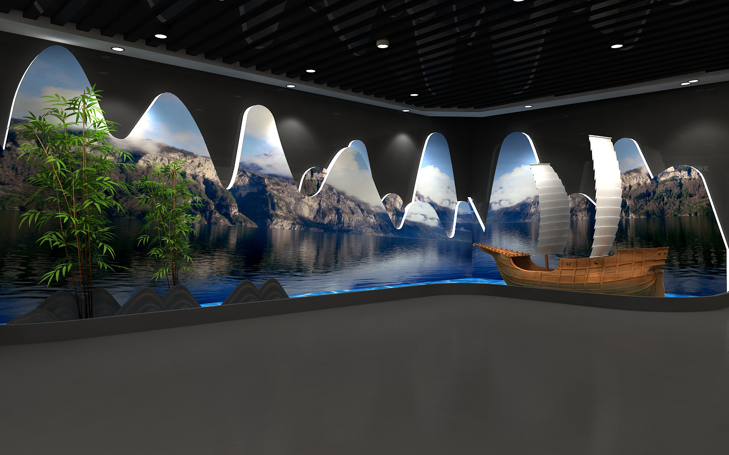 非遗展厅博物馆设计3d效果图,定制各类3d效果图设计