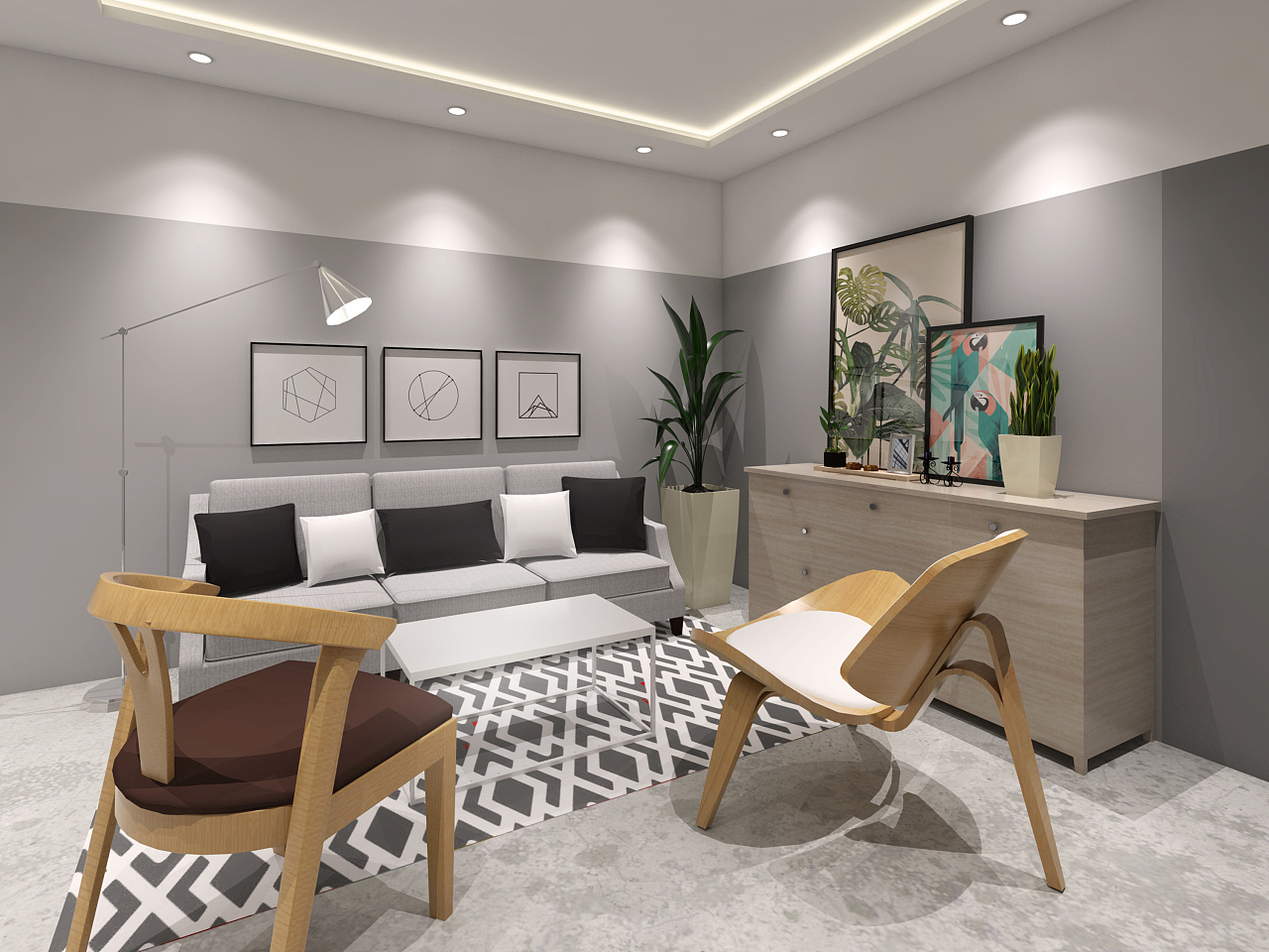 「北欧表情」家具卖场设计--16年本科毕业设计作品