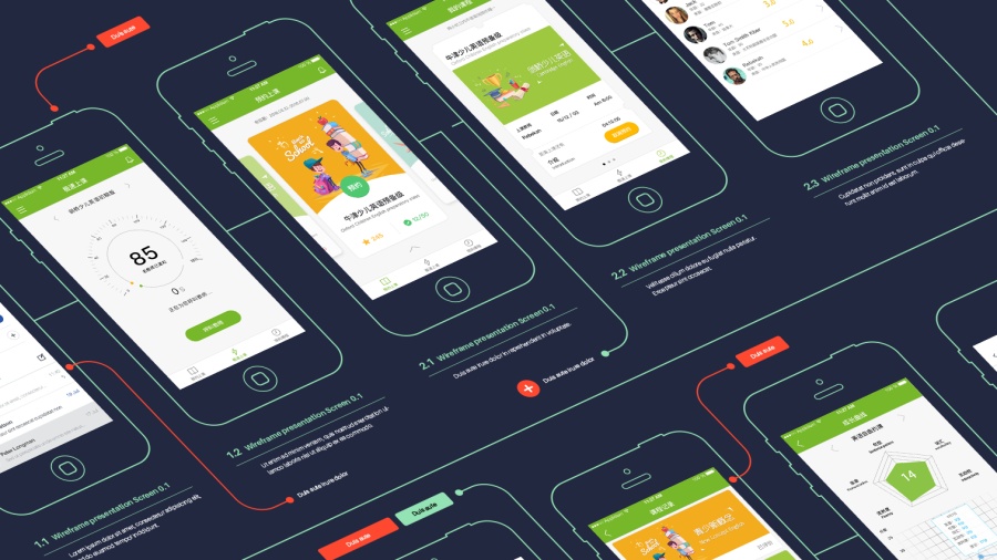 微语言学生端app|移动设备\/APP界面|UI|伪艺术