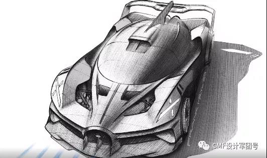 布加迪发布了概念车bolide的车型官图.