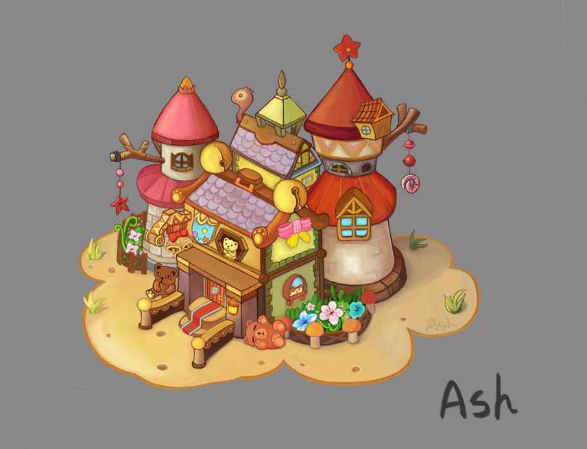 小房子|绘画习作|插画|Ash阿灰灰 - 原创设计作