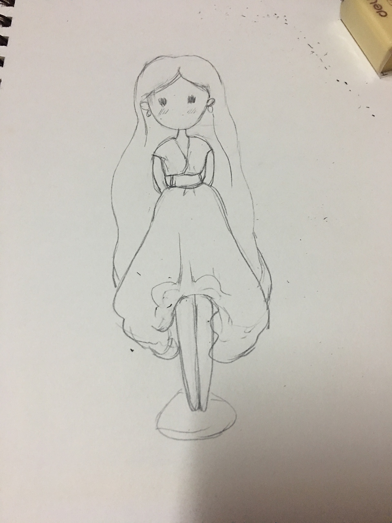 彩铅画 人物简笔(水粉画临摹成彩铅)