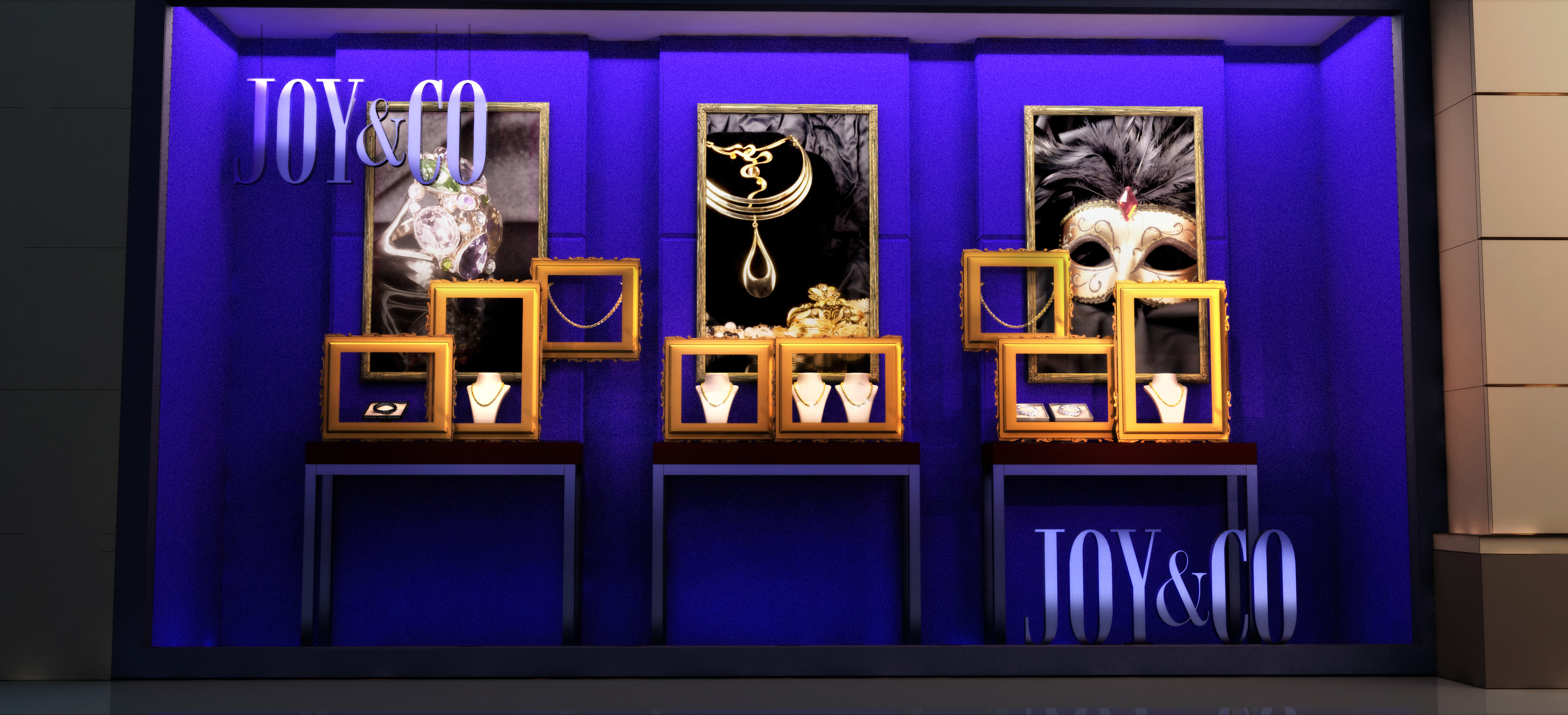 joy&co珠宝橱窗|空间|展示设计 |wang__song - 原创作品 - 站酷 (ZCOOL)