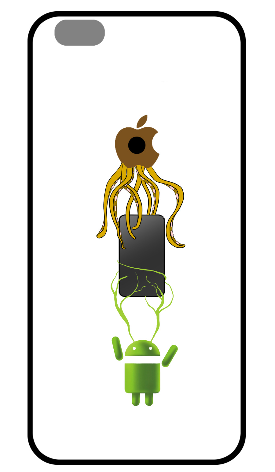 苹果手机壳个性设计|VI\/CI|平面|黑泡沫的飘逸 -