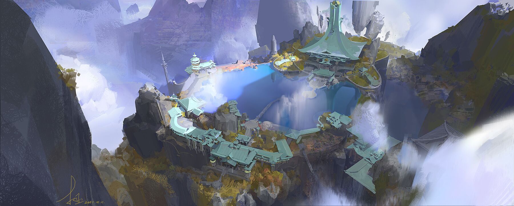 游戏场景概念|插画|概念设定|一一拯一一一 - 原创作品 - 站酷 (ZCOOL)