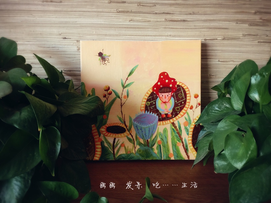 第一幅丙烯插画|绘画习作|插画|白小白88720 - 